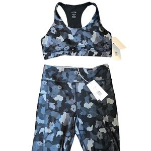 NWT Calme by Johnny Was Workout Set, Size L